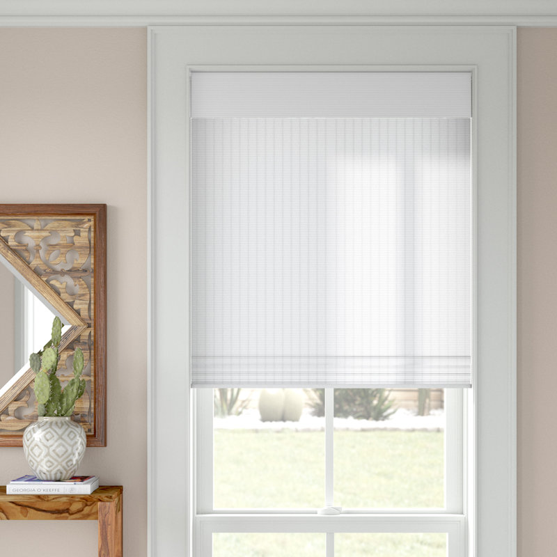 Mistana™ Privacy Lift SemiSheer White Roman Shade & Reviews Wayfair.ca